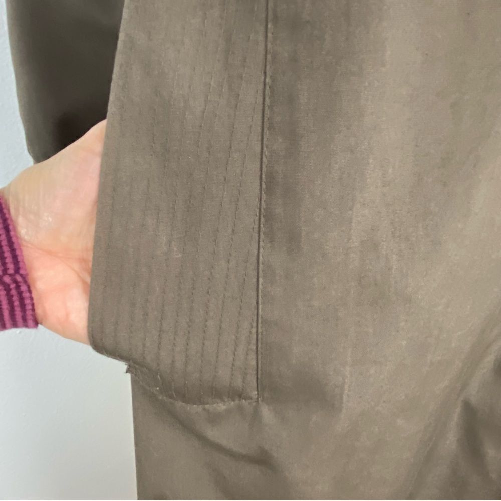 Vintage Winning Edge Womens Tan Trench Coat All-weather Office Career Academia - Picture 11 of 15